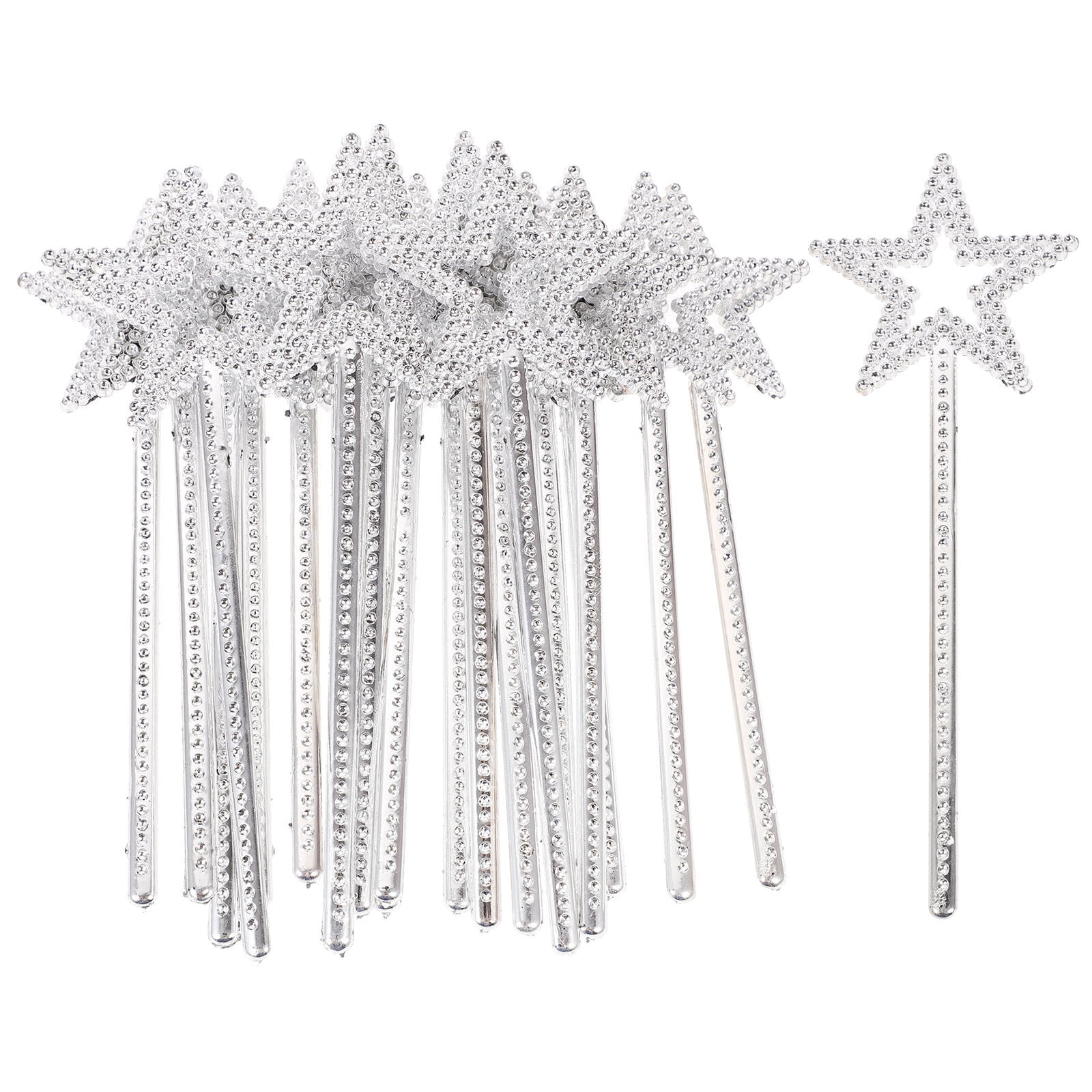 24pcs Girls Costume Props Star Angel Fairy Wands Star Fairy Sticks Star