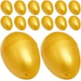 24pcs Golden Easter Egg, Metallic Empty Easter Egg Fillable Plastic