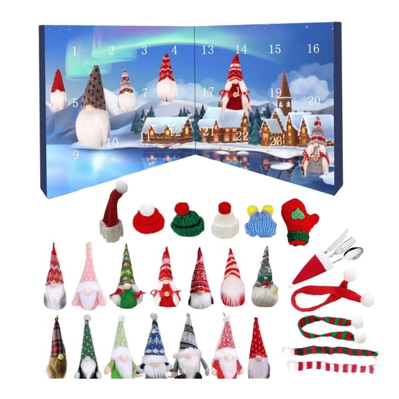 24pcs Gonks Advent Calendars 2025 Christmas Gonks Collectible Figures Gnome Deco-1