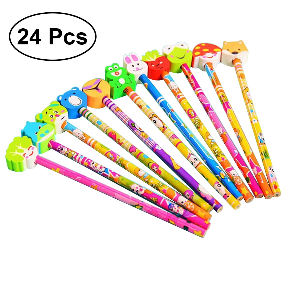 Estune 100 Pcs Pencil Gifts Bulk Holiday Stationery Favors winter Party  Favors for Kids 20 Styles Wooden 2B Pencils with Erasers for Teachers  School