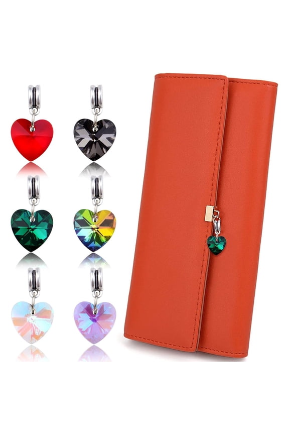 24pcs  Heart Shaped Dangle Pendants Charms Faceted Crystal Heart Bead Charms with Bail Hanger for DIY Necklace Earrings Bracelets Jewelry Making6 Colors