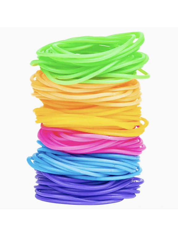 24pcs Jelly Bracelets 7.5" Stretch Fashion Bands