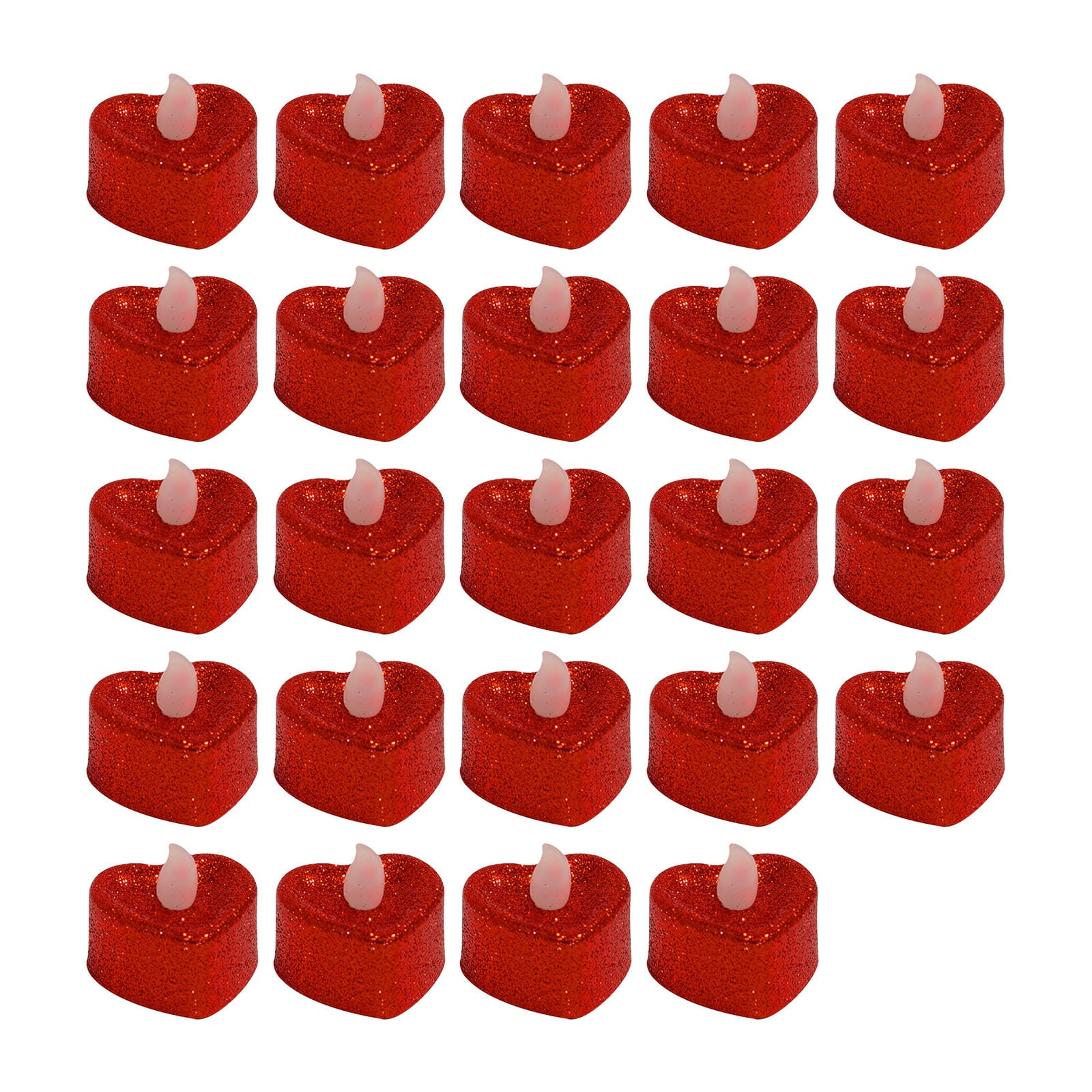 24pcs LED Candle Light Love Electronic Candle Valentines Day Wedding