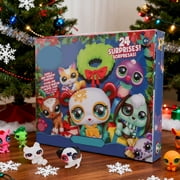 24pcs Littlest Pet Shop Christmas Gift Littlest Pet Shop Advent Calendar 24 Days Of Surprises - Collectible Figure - Mystery Box - Gift Idea - Holiday Present Christmas Countdown B