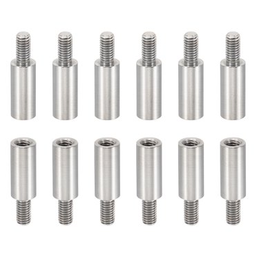 M3 X 25mm Nylon Tapped Standoffs / Spacers - Black (4-Pack)