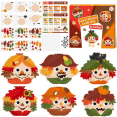 thumbnail image 1 of 24pcs Making Fall Leaf Stickers,Diy Autumn Leaf Face Stickers for Class Handmade Game, 1 of 5