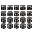 thumbnail image 1 of 24pcs Metal Cord Locks End Spring Toggle Stopper Slider for Drawstring Backpack Craft Supplies, Black, 1 of 5