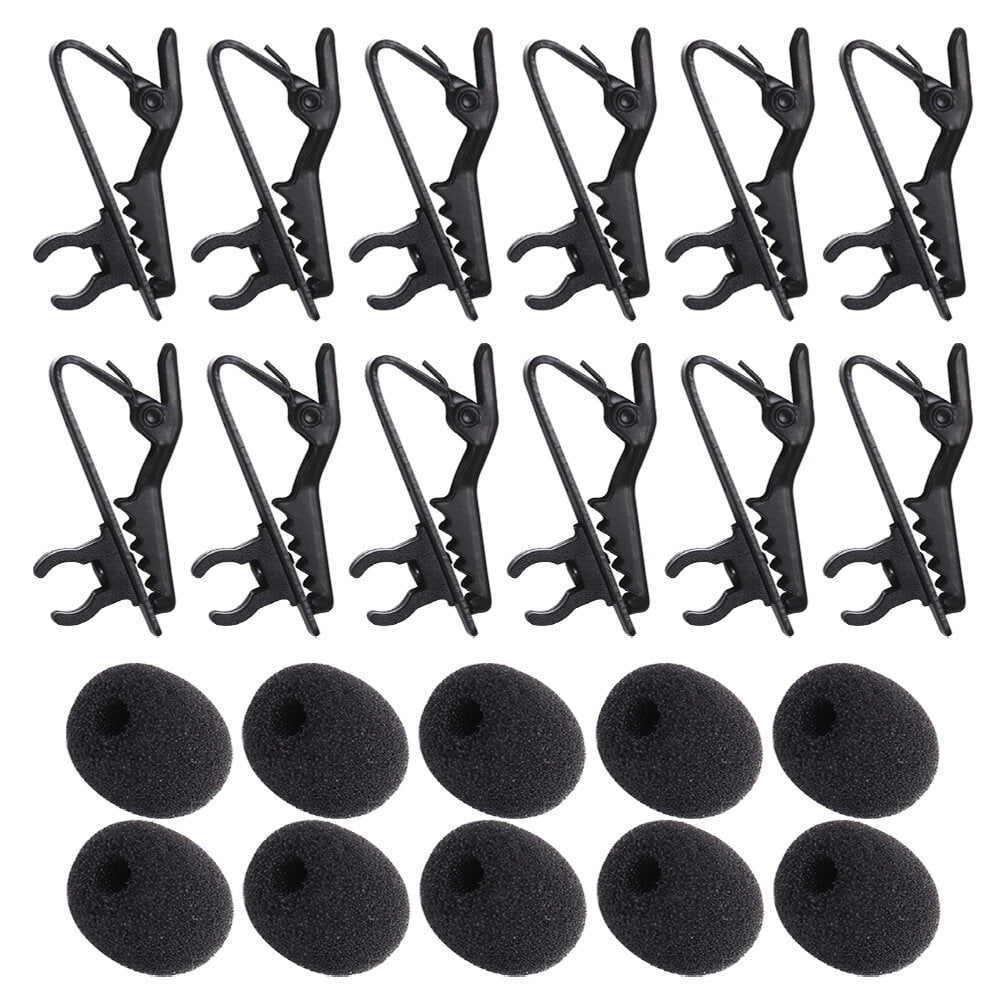 24pcs Microphone Filter Microphone Clothing Clip Office Microphone
