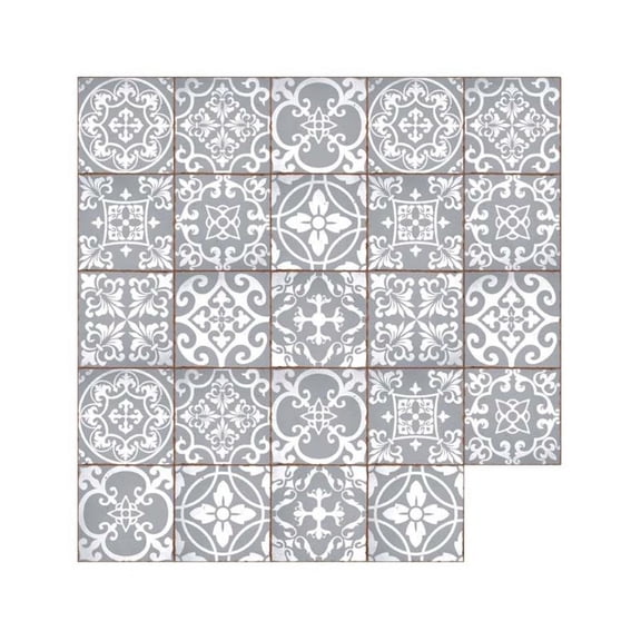 24pcs Moroccan Pattern Tile Sticker Peel Stick Murals Wall Decals Backsplash DIY