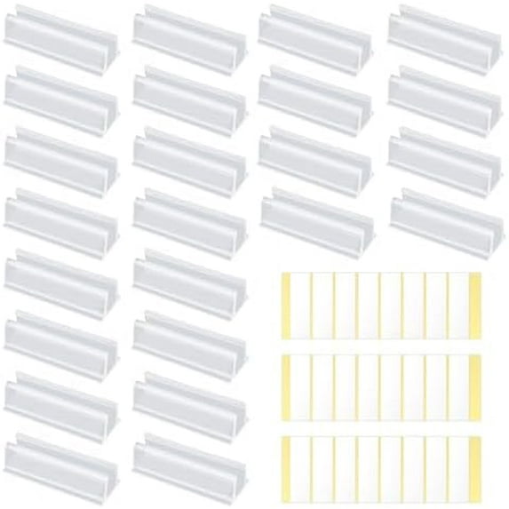 24pcs Neon Rope Light Clips Mounting for Govee, Adhesive Clear LED ...