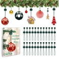 thumbnail image 1 of 24pcs Ornament Hooks for Hanging Christmas Decorations, Anti-slip Hanging Hook for Ornament Protection - Green Christmas Tree Ornaments Hanger Hooks for Protect Fragile Xmas Decorations, 1 of 8