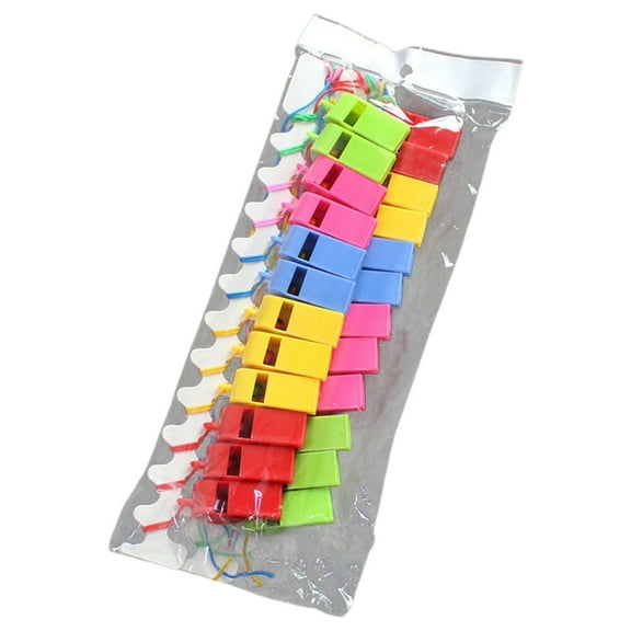 24pcs Pet Training Whistle Dogs Puppy Sound Portable Flute Plastic Random Color Recall Control Random Color