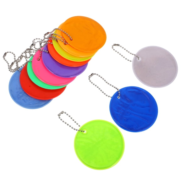 Raindrops 24pcs Lightweight Durable Reflective Keychain for Outdoor Enthusiasts Safety