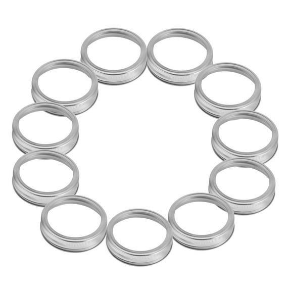 24pcs Regular Mouth Mason Jar Canning Rings Replacement Rings Tops Tinplate Metal Bands Rings For Mason Jar