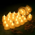 thumbnail image 1 of 24 Pieces Romantic Heart LED Candle Flameless Romantic Love LED Tealight Candle for Romantic Night Valentine's Day Anniversary Wedding Table Decor, 1 of 9