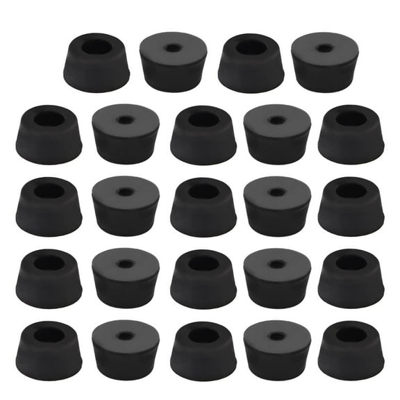 24pcs Rubber Feet Bumper Printer Desk Table Cupboards Leg Pads, D13x11xH7mm