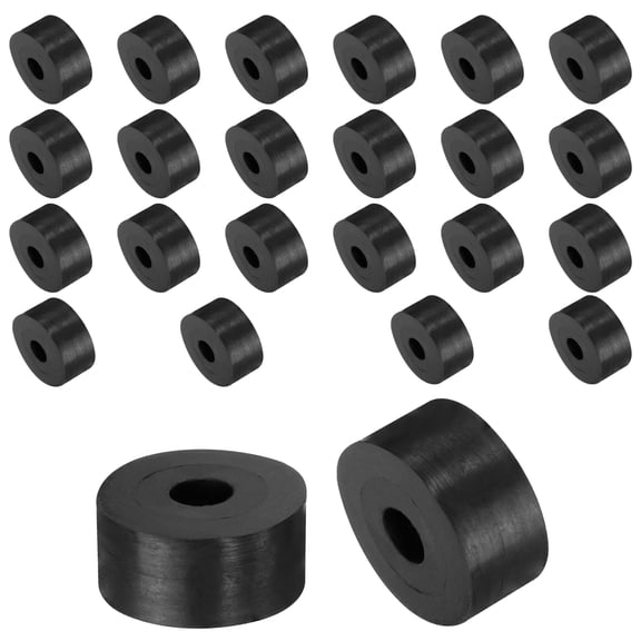24pcs Rubber Spacers 20mm OD x 6mm ID x 10mm Height Round Anti Vibration Spacer