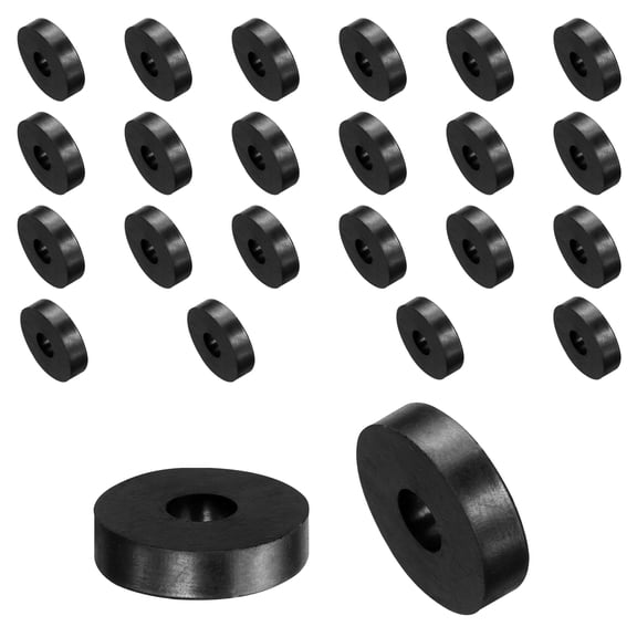 24pcs Rubber Spacers 30mm OD x 10mm ID x 7mm Height Round Anti Vibration Spacer
