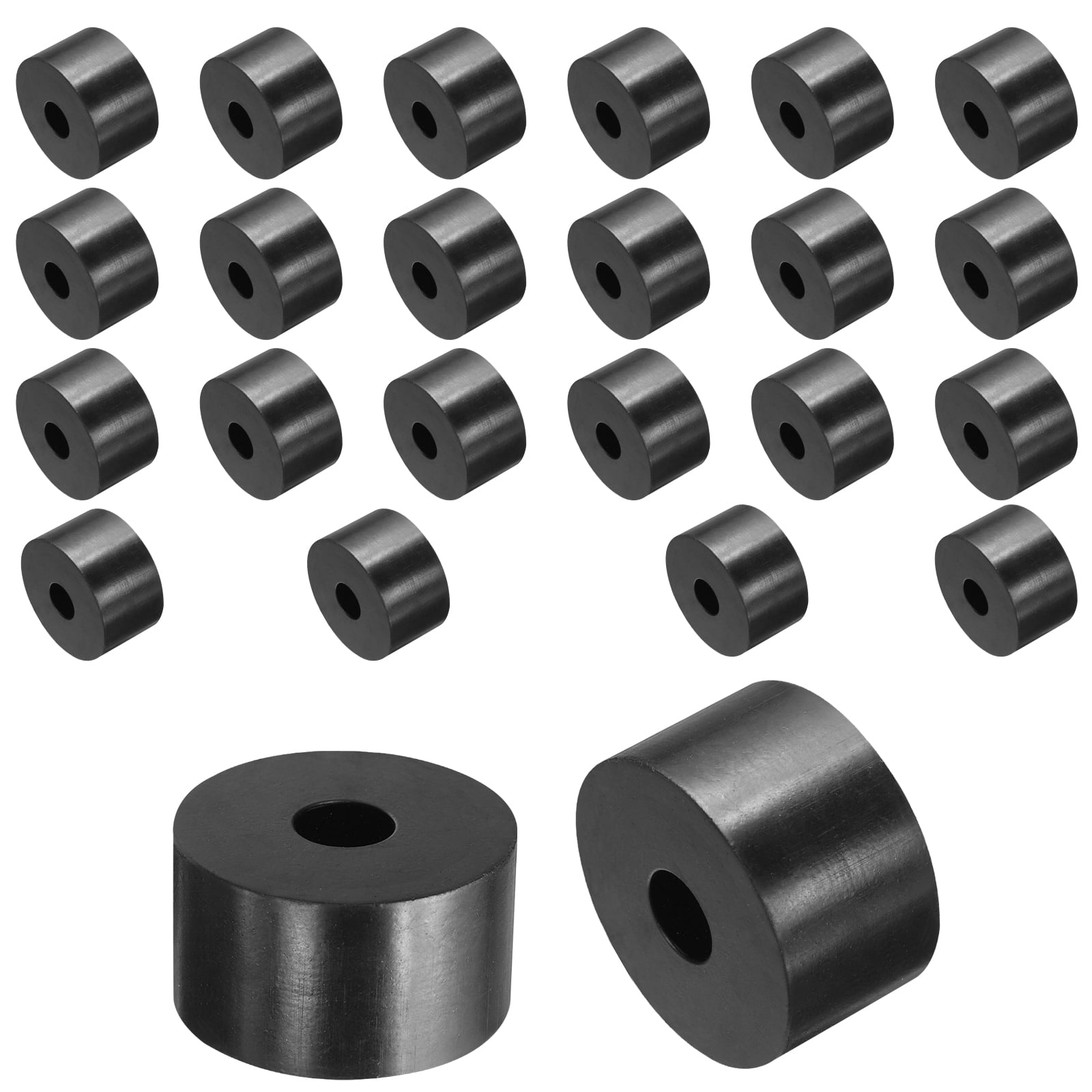 24pcs Rubber Spacers 35mm OD x 10mm ID x 20mm Height Round Anti Vibration Spacer