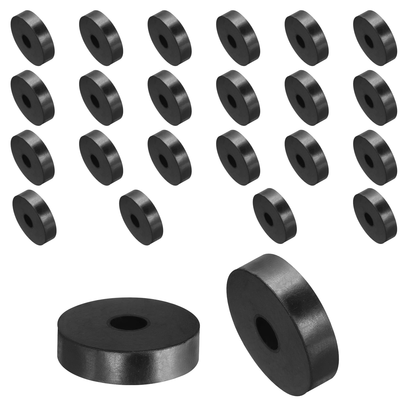 24pcs Rubber Spacers 40mm OD x 10mm ID x 10mm Height Round Anti Vibration Spacer