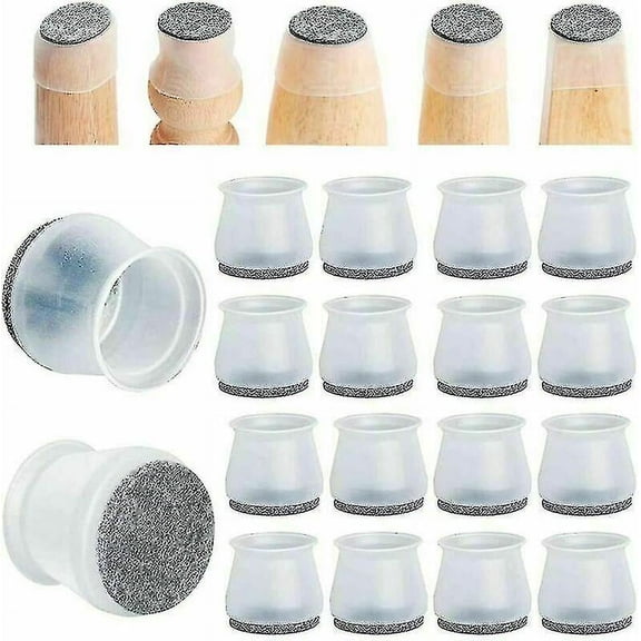 24pcs Ruby Slider Chair Leg Protector For Hardwood Floors Fits All Shape Chair