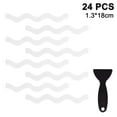 24pcs Sshape Non Slip Bath Stickers,Bathtub AntiSlip Strips,Safety