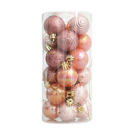 24pcs Shatterproof Christmas Ball Ornaments,Christmas Tree Decorations Balls,Indoor Outdoor Shatterproof Ornaments, Party Wedding Supplies