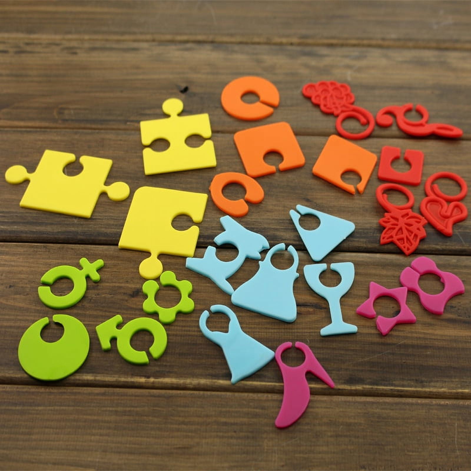 24pcs Silicone Drink Markers Wine Glass Charm Wine Cup Marker Eye