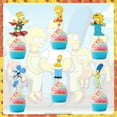 thumbnail image 1 of 24pcs Simpsons Cupcake Toppers for Birthday Party Cake Decoration Supplies, 1 of 4