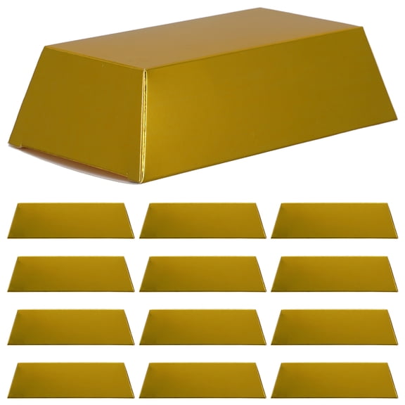 HOOWIFFY present Boxes Bulk Golden Paper 24Pcs 5.50X3.14X1.57in