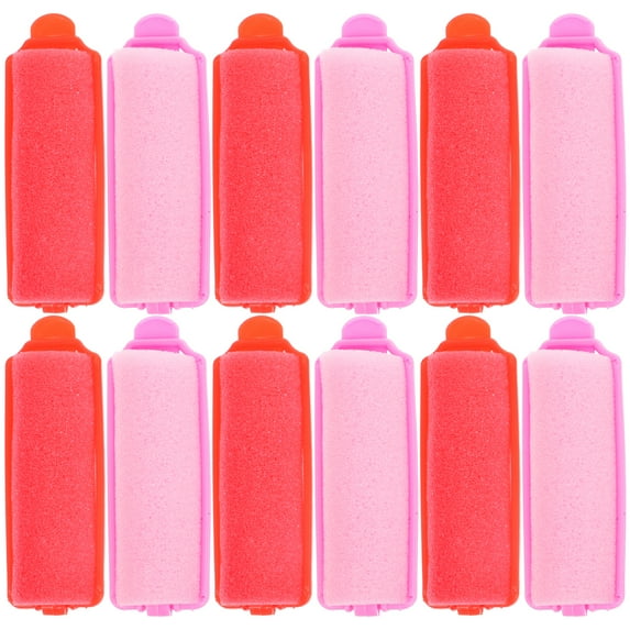 FRCOLOR 24pcs Sponge Hair Rollers DIY Hair Curling Tool for Bangs and Styling