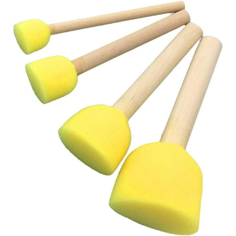 24pcs Sponge Tools Sponge Painting Stippler Suit Paint Sets Round Paint  Brush Sponge Brush Paint Stippler Set Painting Tools Stippling Seal Various