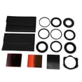 thumbnail image 1 of 24pcs Square Full + Graduated Filter Set + 9 Size Adapter Ring Filter Holder for cokin p series LF78, 1 of 8