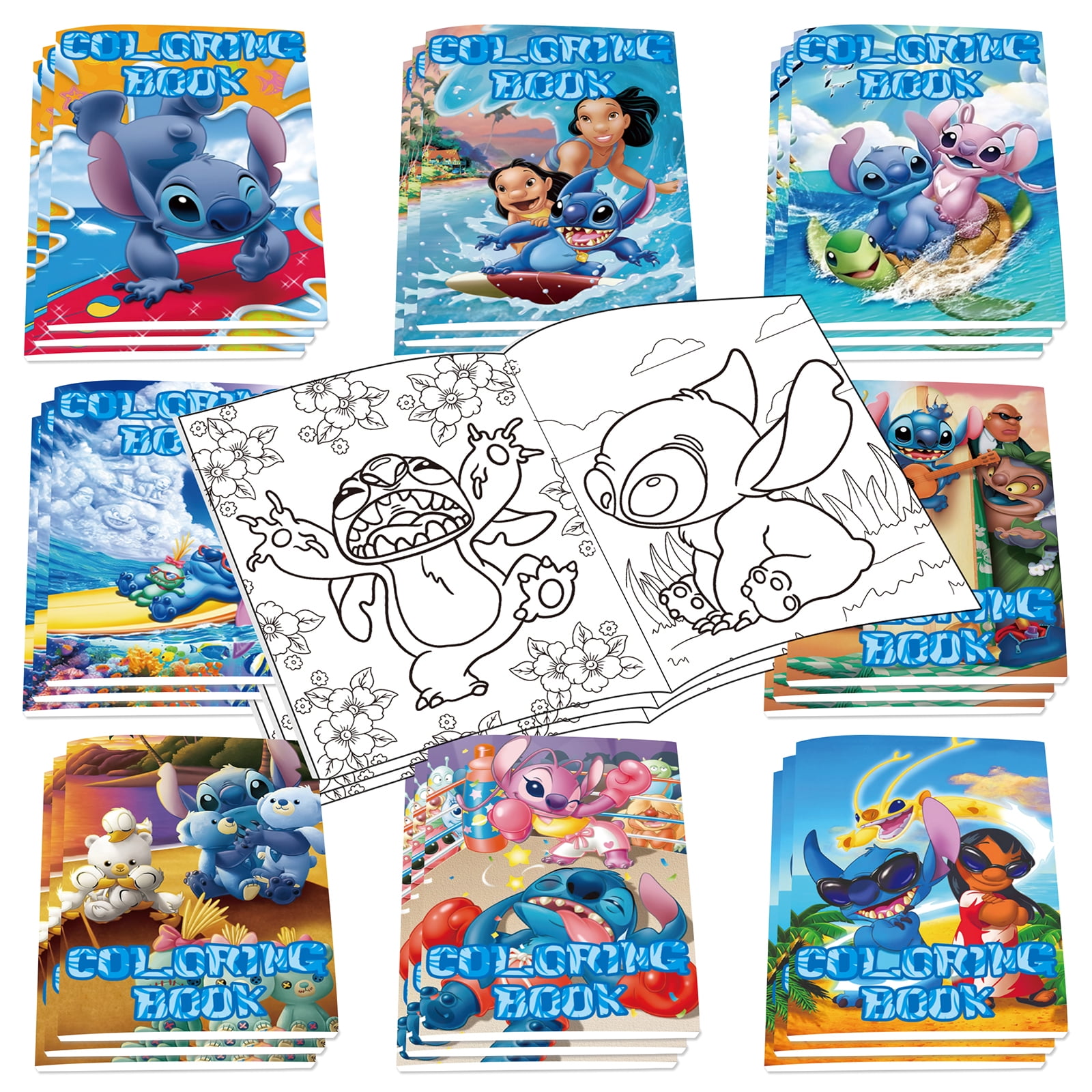 24pcs Stitch Coloring Books Stitch Coloring Books Bulk Stitch Assorted ...