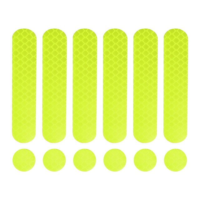 24pcs Universal Reflective Safety Stickers for Helmet Adhesive Tape