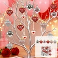 thumbnail image 1 of 24pcs Valentine's Day Heart-Shaped Ball Decoration Set - Festive Hanging Pendant Gift for Indoor Decor, Cute Heart Balls for Confessions, Weddings & Party Backdrops, Romantic Holiday Accents, 2*1.8in, 1 of 6
