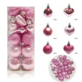 thumbnail image 1 of 24pcs Valentines Day Heart Ornaments, 1.5" Red Pink Heart Shaped Hanging Baubles Balls, Valentine's Day Heart Decorations for Tree, Love Hanging Decor for Outdoor Wedding Party Gift, 1 of 8