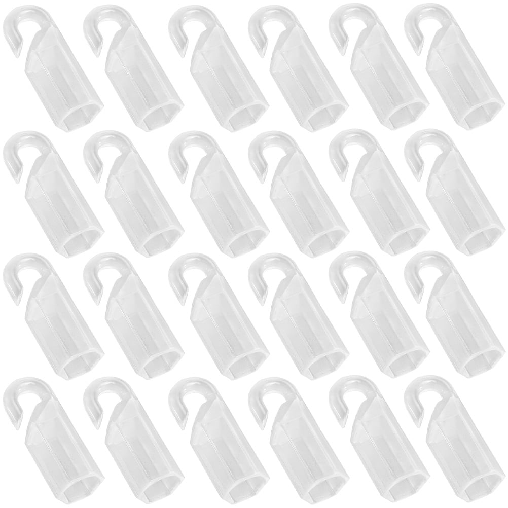 24pcs Vertical Blind Wand Rod Tip Hook Wand Tip Hook Sleeve Wand Hook