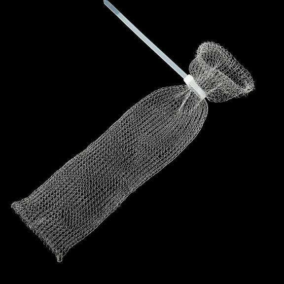 24pcs Washing Machine Lint Filter Bags with Stainless Steel Traps and Ties, Laundry Lint Catchers for Washer, White