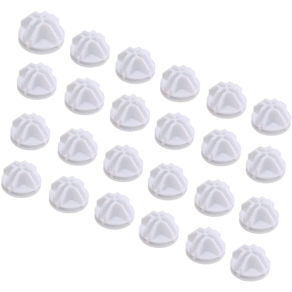 24pcs Wire Cube Plastic Connectors for Cube Storage Modular Closet Organizer and Metal Grid Shelving Unit White