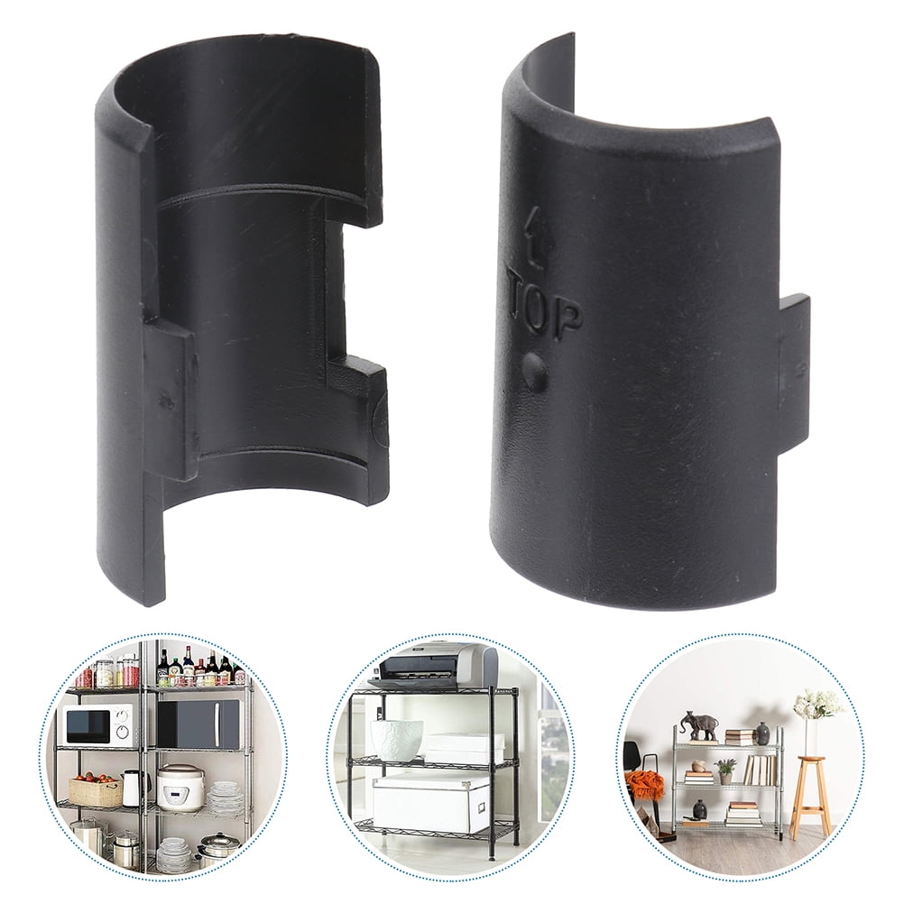 24pcs Wire Shelf Split Sleeves Metal Rack Locking Clamp Post Wire Shelf