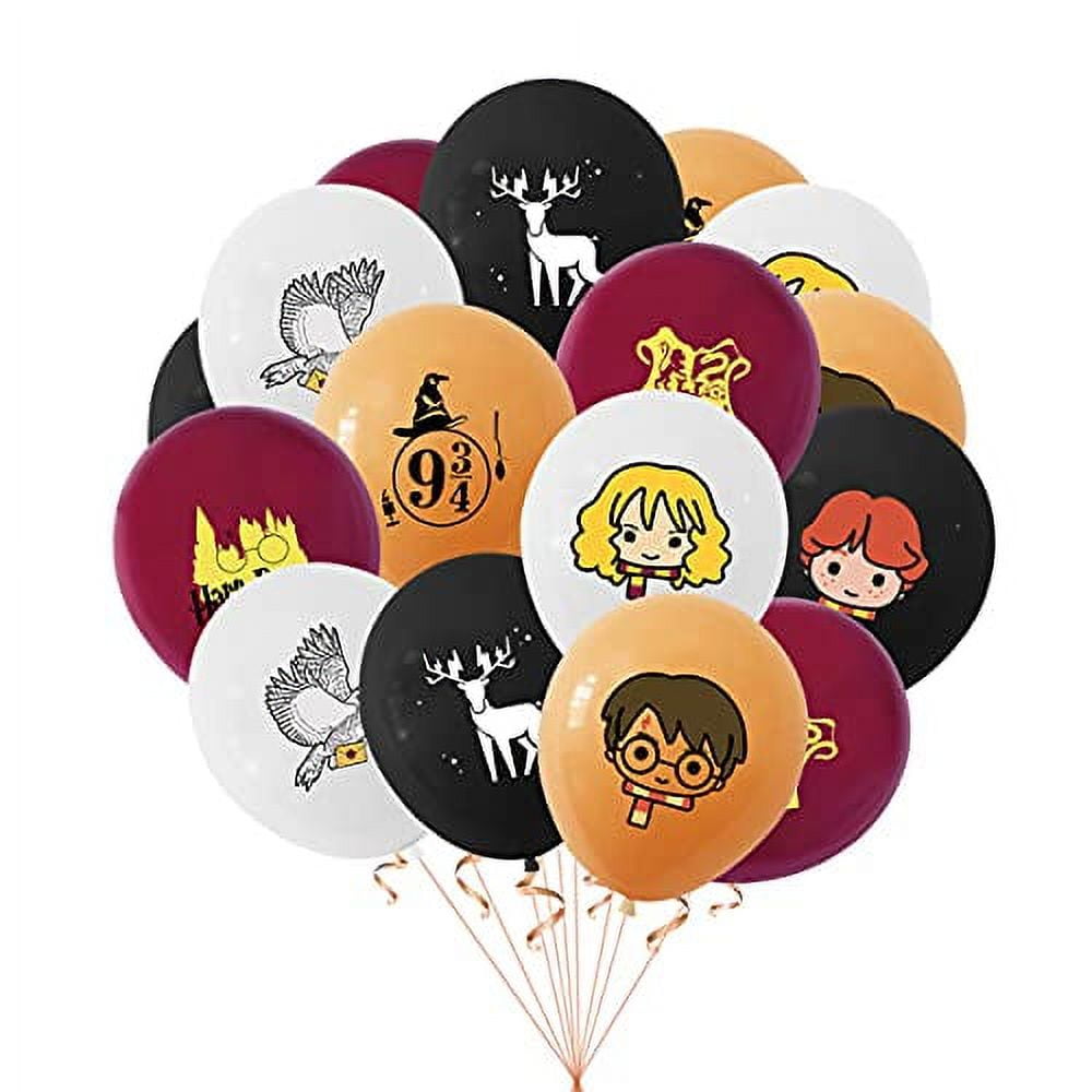 CYMYLAR 32pcs Magic Wizard School Birthday Party Balloons, Harry Balloons  12 Latex Balloons for Kids Potter Birthday Party Favor Supplies  Decorations
