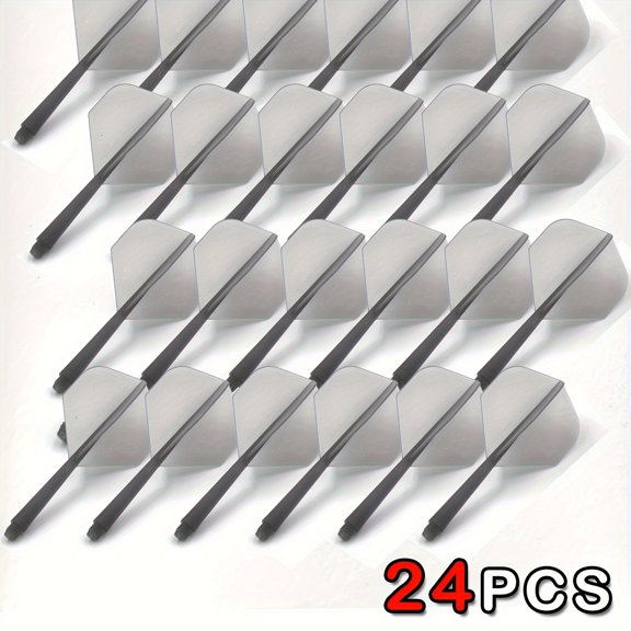 24pcs/set - 2BA Integrated High Transparency Dart Tail - High Hardness POM Dart Tail - Not Easy To Deform - Can Improve Accuracy