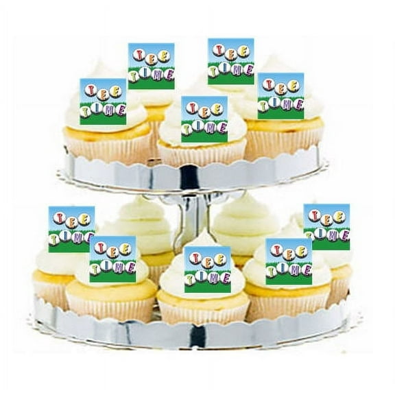 24pk Golf Tee Time Edible Cupcake Decoration Toppers / Picks