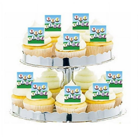 24pk Golf Tee Time Edible Cupcake Decoration Toppers / Picks
