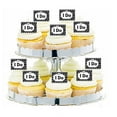thumbnail image 1 of 24pk Vintage Black Chalkboard I DO Edible Cupcake Decoration Topper Picks, 1 of 1