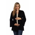thumbnail image 1 of 24seven Comfort Apparel Bell Sleeve Flared Open Front Maternity Cardigan, 1 of 4