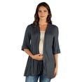 thumbnail image 1 of 24seven Comfort Apparel Elbow Length Sleeve Open Front Maternity Cardigan, 1 of 4