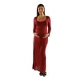 thumbnail image 1 of 24seven Comfort Apparel Long Sleeve Maternity Maxi Dress, 1 of 4