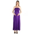thumbnail image 1 of 24seven Comfort Apparel Maternity Strapless Maxi Dress, 1 of 4